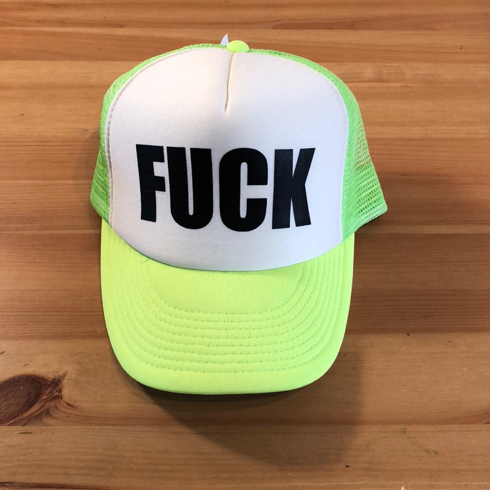 F@ck Novelty Trucker statement cap
